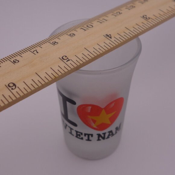 I Love Vietnam Smoked Shot Glass - Picture 5 of 7